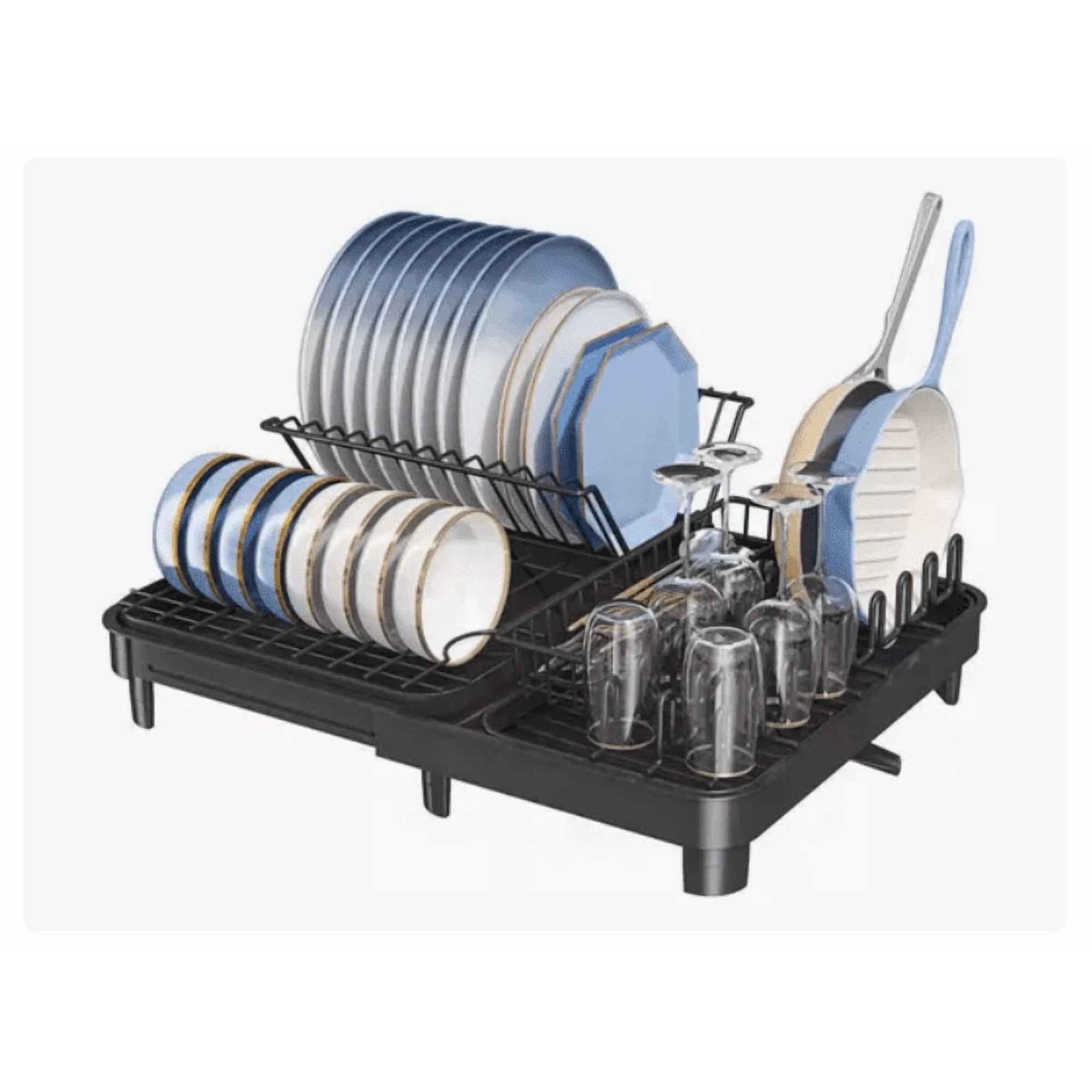 Bienok - Secador Escurridor De Loza Platos Inoxidable Expandible