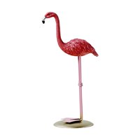 Magideal - Estatua De Flamenco, Adorno Creativo Rosa, Artesanía Hecha A Mano, Decoración Artística De Mesa, Figuritas De Resina Para Dormitorio, Cafetería, Bar, Vertical