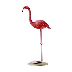 Magideal - Estatua De Flamenco, Adorno Creativo Rosa, Artesanía Hecha A Mano, Decoración Artística De Mesa, Figuritas De Resina Para Dormitorio, Cafetería, Bar, Vertical