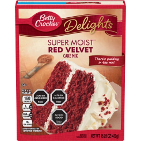 Premezcla para torta Red Velvet Caja, 467 g