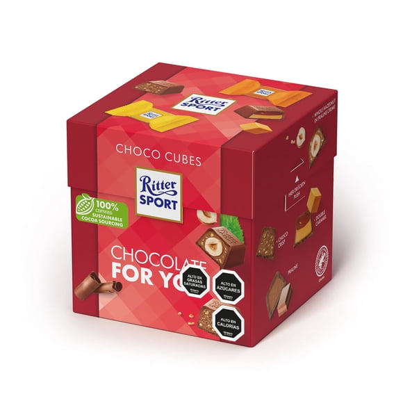 Chocolate Ritter Mini Cubes Surtido, 176 g