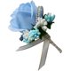 thumbnail image 1 of Estimulación Flor de rosa Broche Pin Ramillete de boda Pin Azul lago, 1 of 5