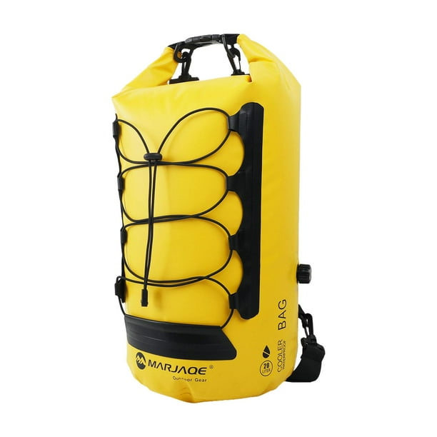 Bolsa Impermeable Mochila Bolsa De Almacenamiento Ligera Para Kayak Al Aire Libre Vela Amarillo