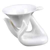Bothyi - Soporte De Mano De Buda Guanyin Colador De Cerámica Kung Fu Té De Cerámica Para El Hogar