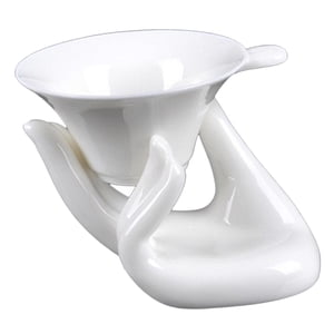Bothyi - Soporte De Mano De Buda Guanyin Colador De Cerámica Kung Fu Té De Cerámica Para El Hogar