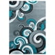 thumbnail image 1 of Alfombra decorativa United Weavers Bristol Rhiannon, 55 x 85 cm, color turquesa, 1 of 5