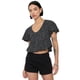 thumbnail image 1 of Blusa Mujer Manga Corta Recogido Negro Animal Corona, 1 of 5
