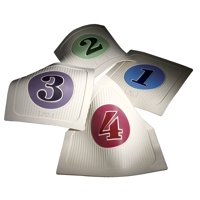 Vinilo Gigante Throwdown Base Poly Enterprises, 16 X 16 X 0,6 Cm (Juego De 4)