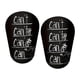 thumbnail image 1 of 2x Mini Espinilleras De Fútbol Espinilleras De Entrenamiento De Fútbol Para Niños Niños Niñas XS Letras Blancas Y Negras, 1 of 5