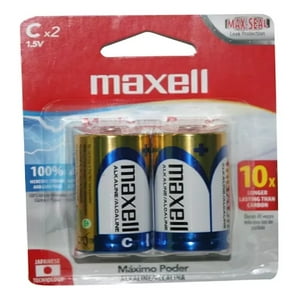 Maxell - Pila Alcalina Max Alcalina C Pro 2