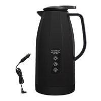 Magideal - Hervidor De Agua Para Coche, Caldera De Agua De 12V Y 24V, Fideos De Cocina De Viaje Multifuncionales Para Hervir Agua, Café, Té, Calentador Portátil Negro 15 L