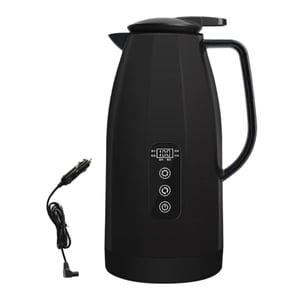 Magideal - Hervidor De Agua Para Coche, Caldera De Agua De 12V Y 24V, Fideos De Cocina De Viaje Multifuncionales Para Hervir Agua, Café, Té, Calentador Portátil Negro 15 L