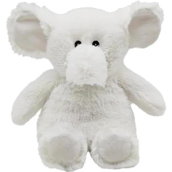 Push Animal Warmies White Elephant, apto para microondas con lavanda
