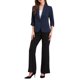 thumbnail image 2 of BLAZER DE SOLAPA INSPIRADOR CHIC para Mujer, Mangas 3/4, Bolsillo, Botón Único, Traje de Trabajo XL Azul Real, 2 of 6