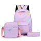thumbnail image 1 of 3pcs/Set Laptop Backpack Adjustable Strap Fashion Women Nylon Travel Backpack Cute Gradient Work Rucksack for Work School Travel, 1 of 3