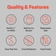 thumbnail image 3 of Molde para cubos de hielo redondos Emporio Kitchen, libre de BPA, 33 esferas, 3 of 8