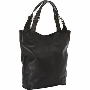 Cartera Hobo Tote Sharo Cuero Negro
