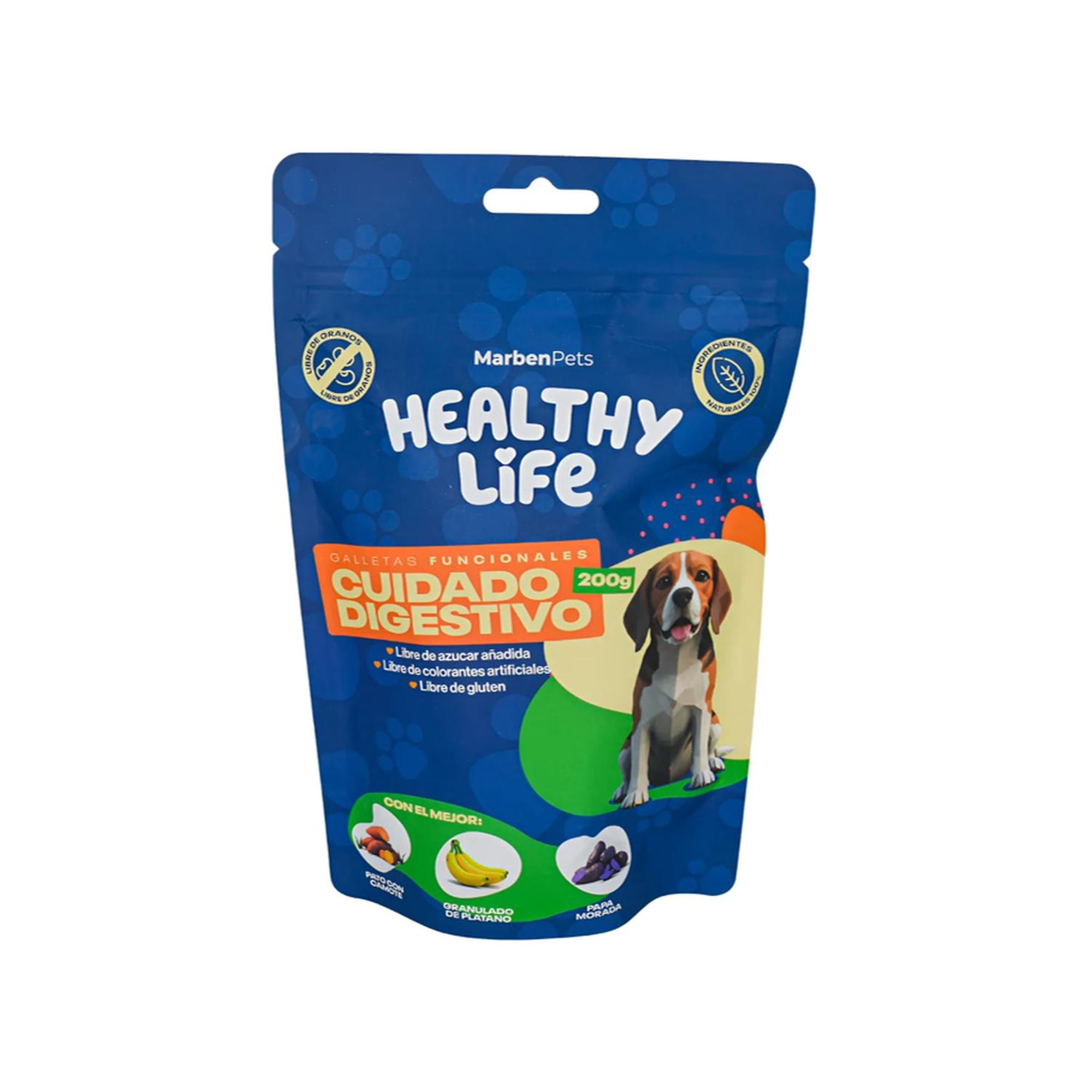 Marbent Pets - Snack Galletas Funcionales Para Perros 200g Naturales 100% Azul