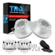 thumbnail image 1 of Kit de frenos traseros TRQ cerámico ventilado con recubrimiento G para Ford 2006-07, 1 of 9