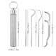 thumbnail image 2 of 304 Stainless Steel Dental Floss Set Key Chain Toothpick Dental Remover Set Portable Storage Cartridge Oral Cavity Dental Cleaning Tool, 2 of 4