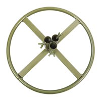 Magideal - Base De Exhibición Para Poste De Flores, Resistente, Reutilizable, Versátil, De Hierro, Accesorio Para Bodas, Manualidades Diy Para Fiestas, Hogar, Fl Color Verde 3 Hoyos