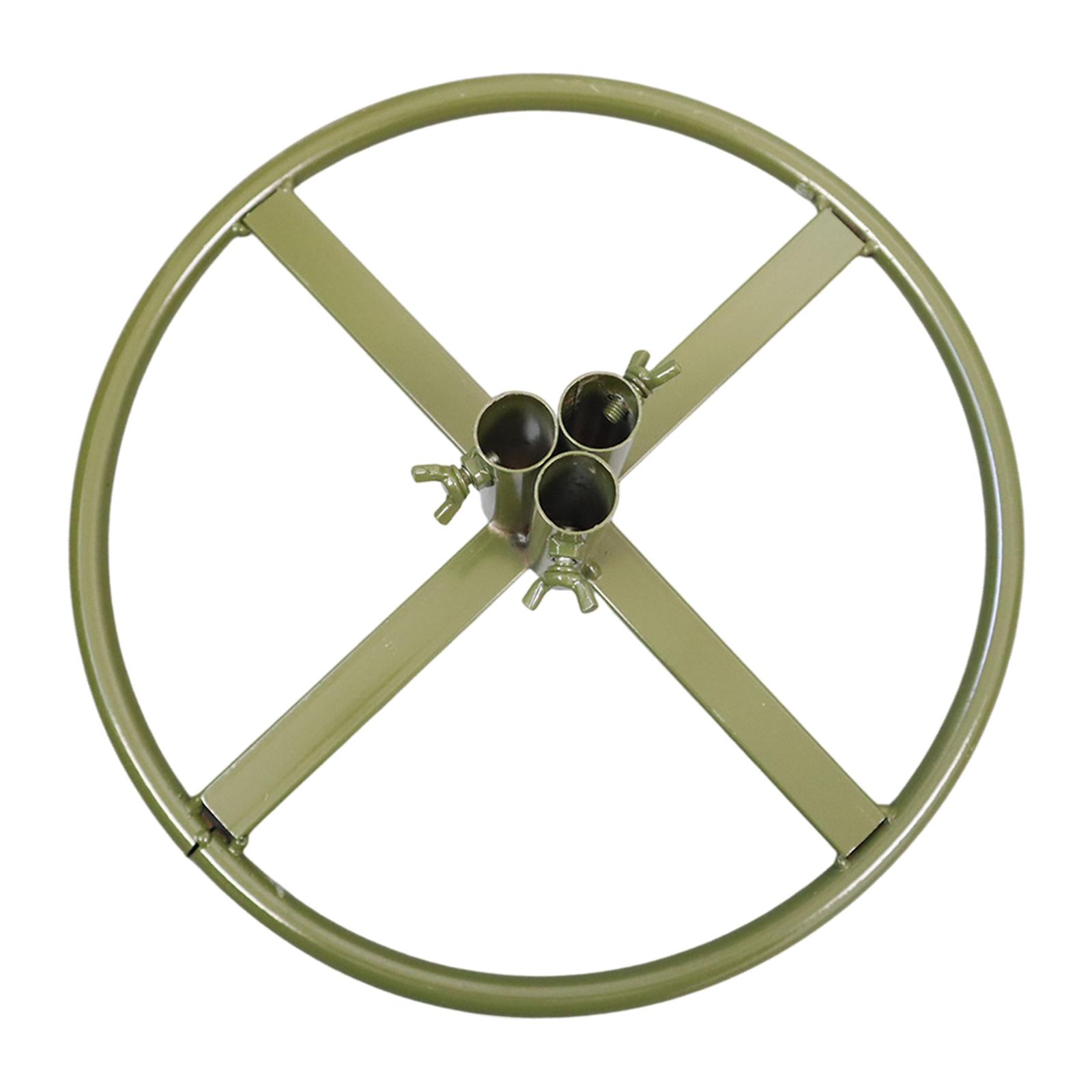 Magideal - Base De Exhibición Para Poste De Flores, Resistente, Reutilizable, Versátil, De Hierro, Accesorio Para Bodas, Manualidades Diy Para Fiestas, Hogar, Fl Color Verde 3 Hoyos