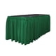 thumbnail image 1 of Table Skirt LA, popelina de lino y poliéster, 4,3 m x 74 cm, verde esmeralda, 1 of 2