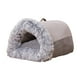 thumbnail image 3 of Nido Para Gatos Semicerrado, Suministros Suaves Para Mascotas, Cama Para Gatos Durmiendo Para Gatitos, Perros, Gris, Mediano, 3 of 4