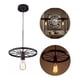 thumbnail image 1 of Lampara Colgante Rueda De Fierro Techo Negra Vintage /h012, 1 of 3