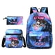 thumbnail image 1 of 3pcs/Set MINISO Kuromi Kids Backpack Cartoon Print Primary school Pencil Case Boy Girl Shoulder Bag Children Schoolbag Gift, 1 of 3