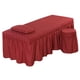 thumbnail image 3 of SPA Mesa De Masaje Juego De Ropa De Cama Falda De Cama Funda De Almohada Funda De Taburete Vino Rojo-S, 3 of 6