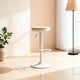 thumbnail image 1 of Silla Piso Bar Taburete Regulable Madera Venhoouse Blanco Galvanizado, 1 of 8