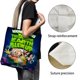 thumbnail image 3 of THE DAY THE EARTH BLEW UP Bolso de tela con estampado de lienzo para mujer, bolsa de compras reutilizable y estética, con cremallera interior, regalo para mujer,40*40cm., 3 of 6