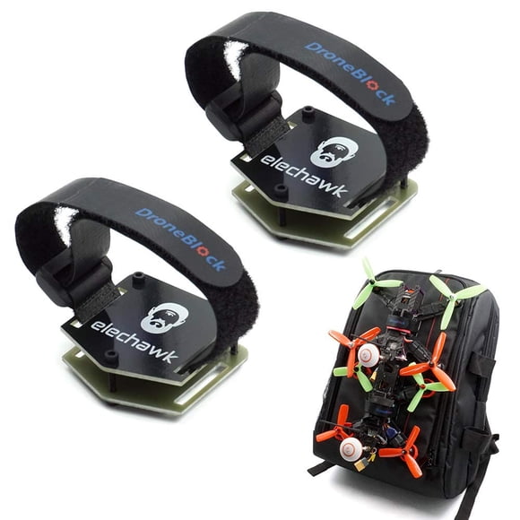 Soporte FPV Drone Lock para mochila Elechawk 2, juego con correas de batería