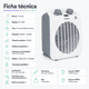 thumbnail image 4 of Termoventilador Calefactor Electrico Estufa Thorben Fh 2000, 4 of 5