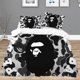 thumbnail image 1 of B-BapeS Comforter Bedding Sets Bed Set Twin Size Bedding Duvet Cover Set Double Bed Sheets Linen Queen Home Textile GardenBed Sheets, 1 of 5