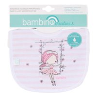 Bambino Babero De Algodon Impermeable Rosado