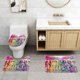 thumbnail image 2 of Muñecas Rainbow High Juego de 3 alfombras de baño de coral fleece: tapete de baño + alfombra de inodoro en forma de U + funda de tapa de inodoro en forma de O, 2 of 6