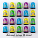 thumbnail image 5 of Pack x20 Masas Pegajosas Bluey Surtidas, 5 of 7