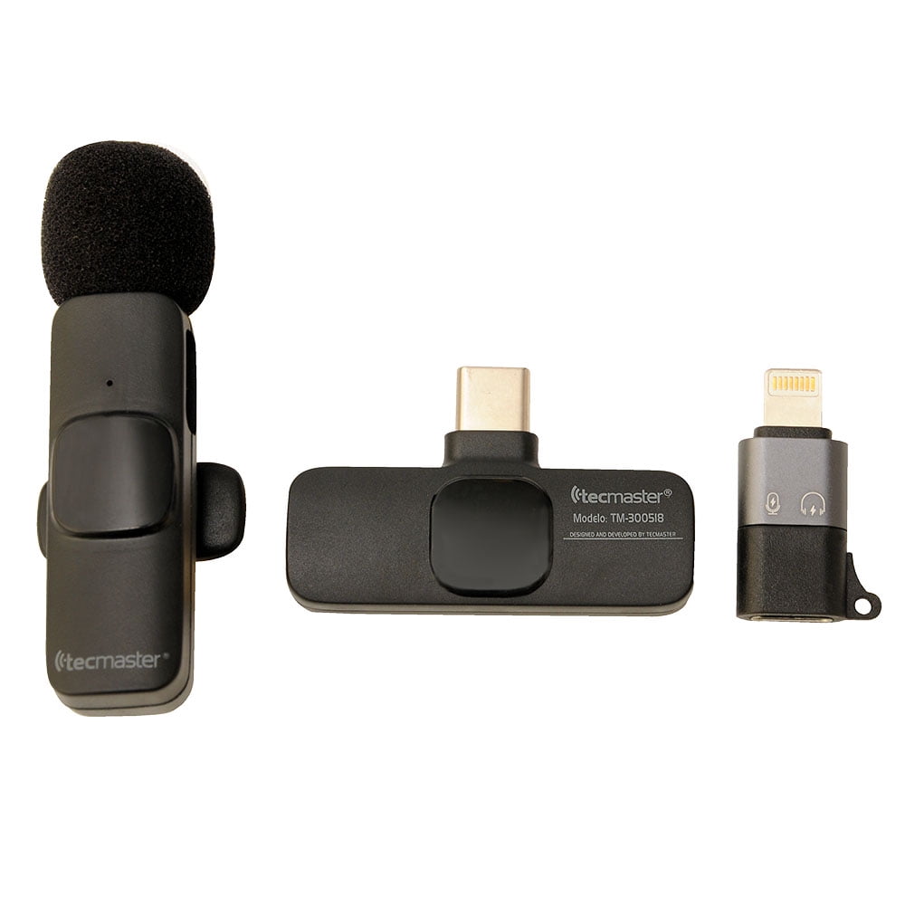Tecmaster - Micrófono Inalámbrico Para Iphone Ipad Y Android