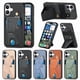 thumbnail image 2 of Funda Resistente para iPhone 16 con Tarjetero y Soporte, Diseño Magnético Negro, 2 of 5
