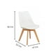 thumbnail image 3 of Silla Tulip Blanca para Interior, 3 of 5