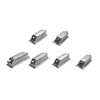 Magideal - Paquete De 6 Ojales Para Caja Que Reemplazan Las Piezas Metálicas Resistentes, Viejas O Dañadas. Fáciles De Instalar, Plateados, Con Montaje A Doble C