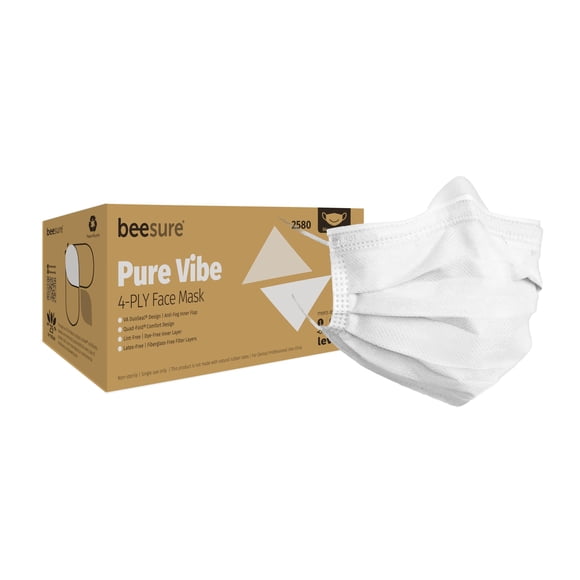 Mascarilla BeeSure BE2580 Pure Vibe White (caja de 50)