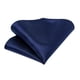 thumbnail image 4 of Corbata Azul hombre seda con pañuelo y colleras Modelo Azul Classic, 4 of 5