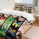 thumbnail image 3 of 3 Pieces Comic Spiderman City Team Bedding Comforter Set Full with 2 Pillowcases for Kids Teens Girls Women Microfiber Easy Wash Light Breathable Cozy White Base Bed Sheets, 3 of 5