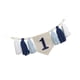thumbnail image 5 of Banner de silla alta para primer cumpleaños, decoración para fiesta de primer cumpleaños, pancarta con borlas de cuentas de madera para decoración de Azul, 5 of 5