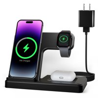 Getpals - Cargador Inalámbrico Y Estación De Carga 3 En 1 Para Iphone Y Apple
