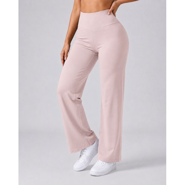 Pantalón Palazzo Deportivo Mujer Tiro Alto Flare Moldador