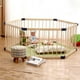 thumbnail image 3 of Corral portátil de madera hexagonal para niños, 3 of 4